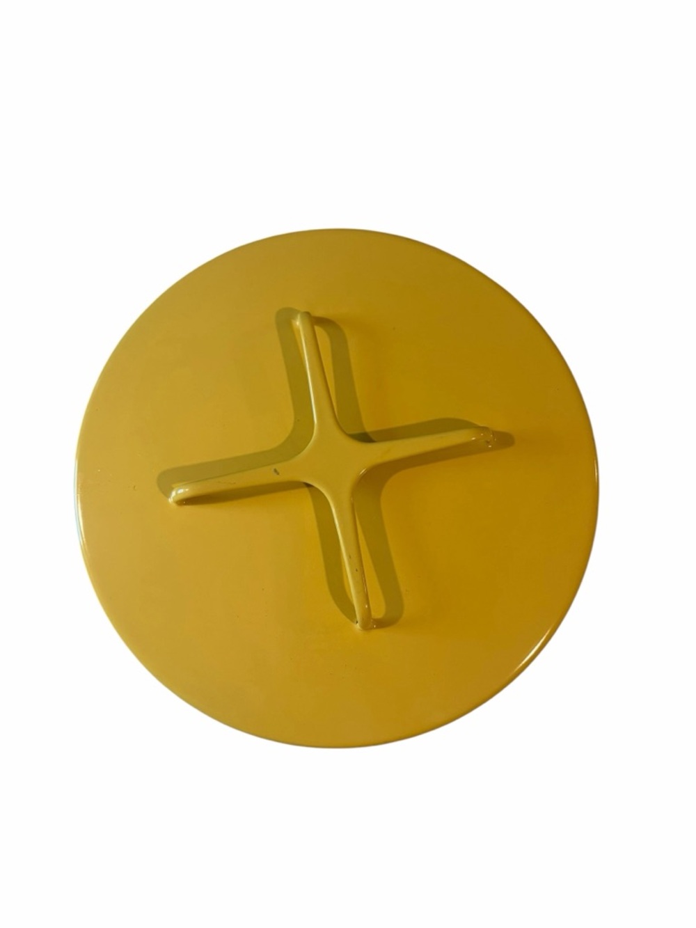 Vintage Dansk MCM Yellow Enamel Kobenstyle Pot Lid Replacement